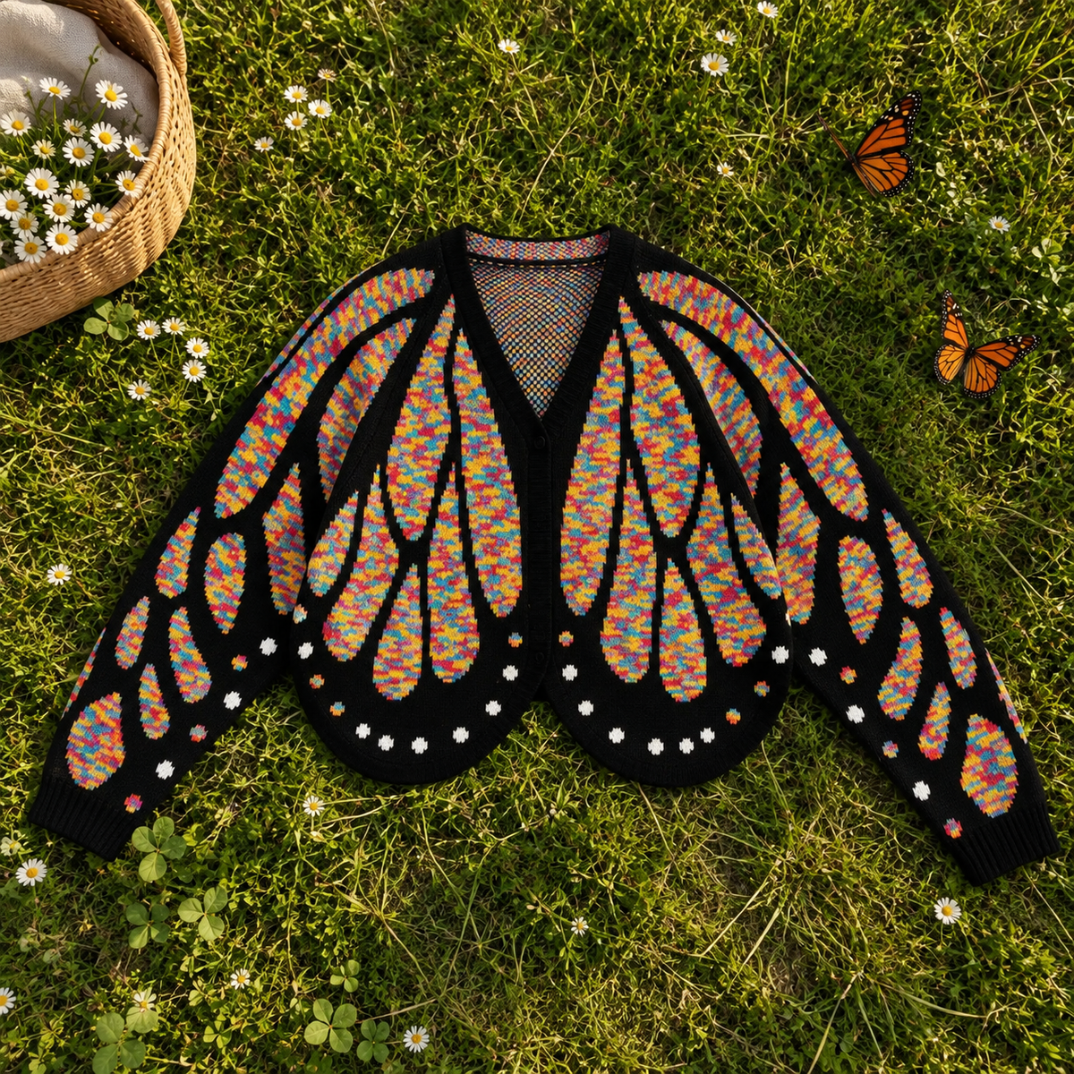 Cardigan Butterfly Sweater