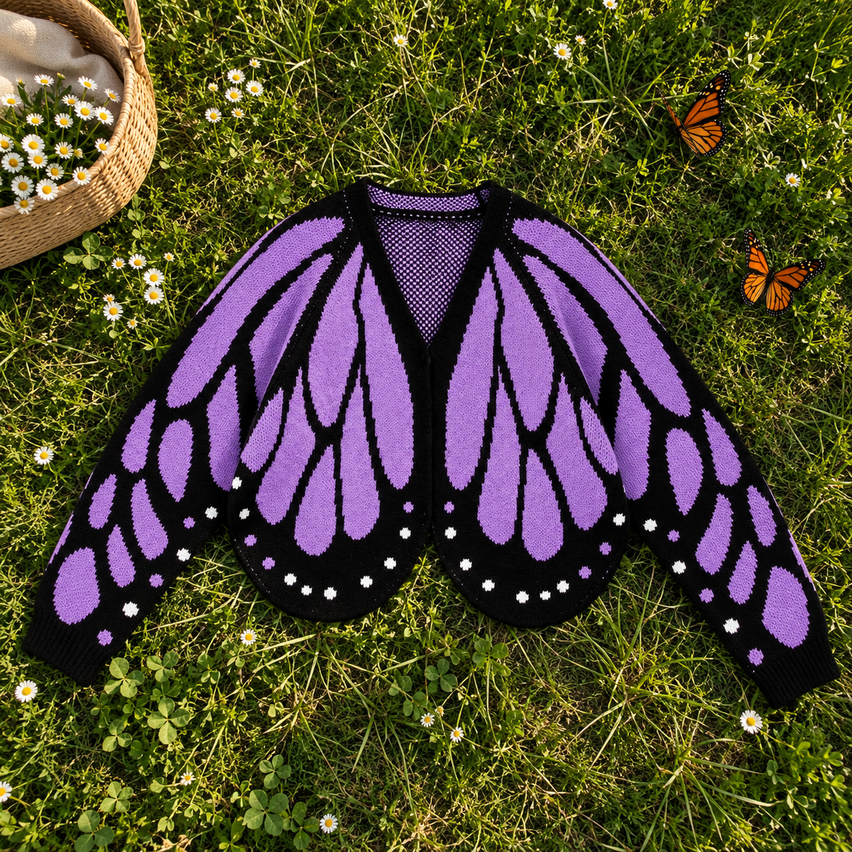 Cardigan Butterfly Sweater