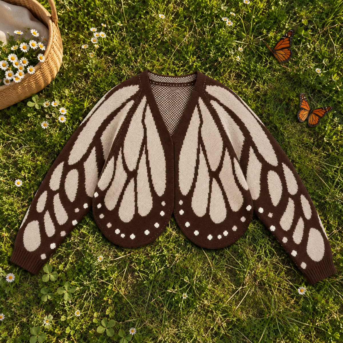 Cardigan Butterfly Sweater
