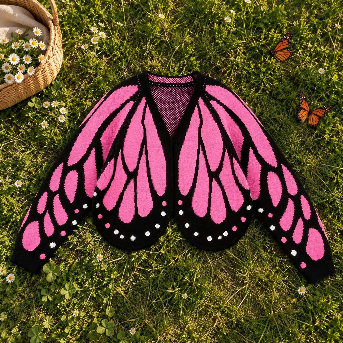 Cardigan Butterfly Sweater