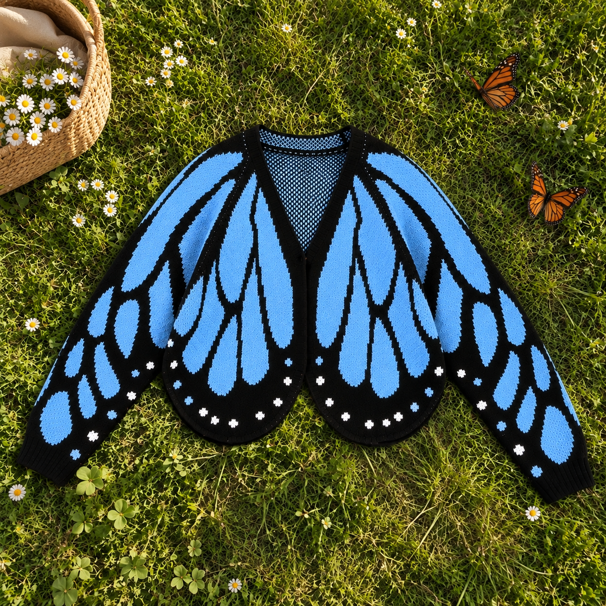 Cardigan Butterfly Sweater