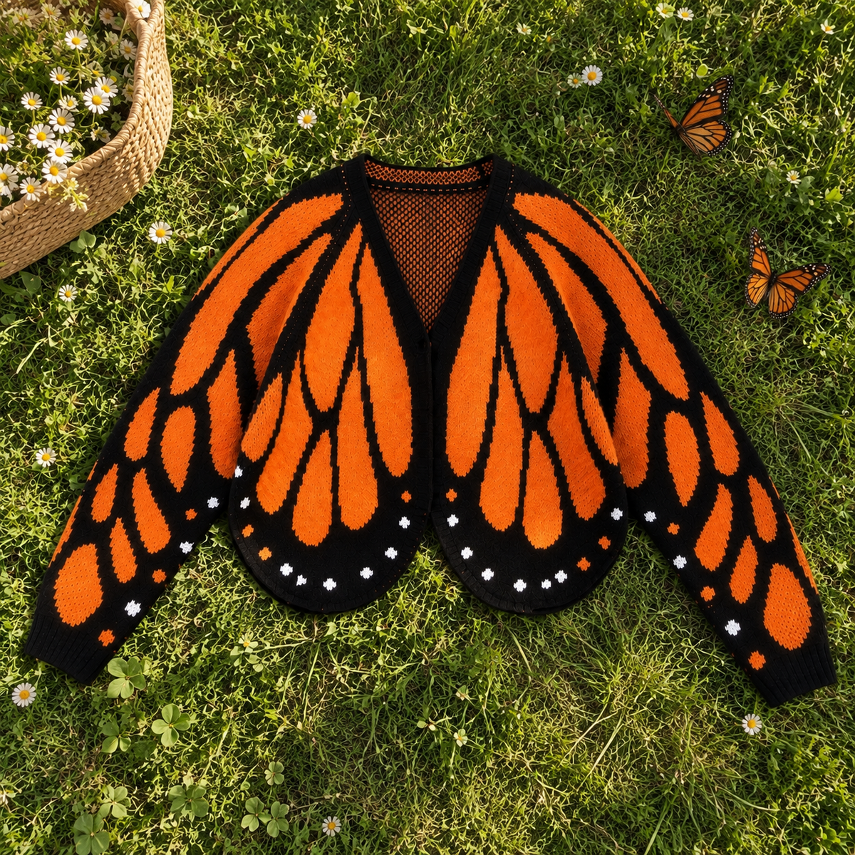 Cardigan Butterfly Sweater