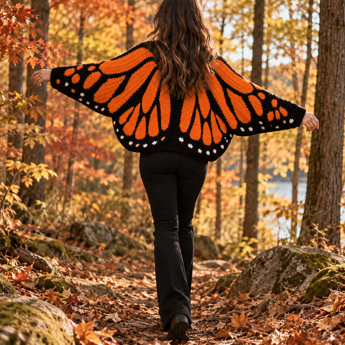 Cardigan Butterfly Sweater