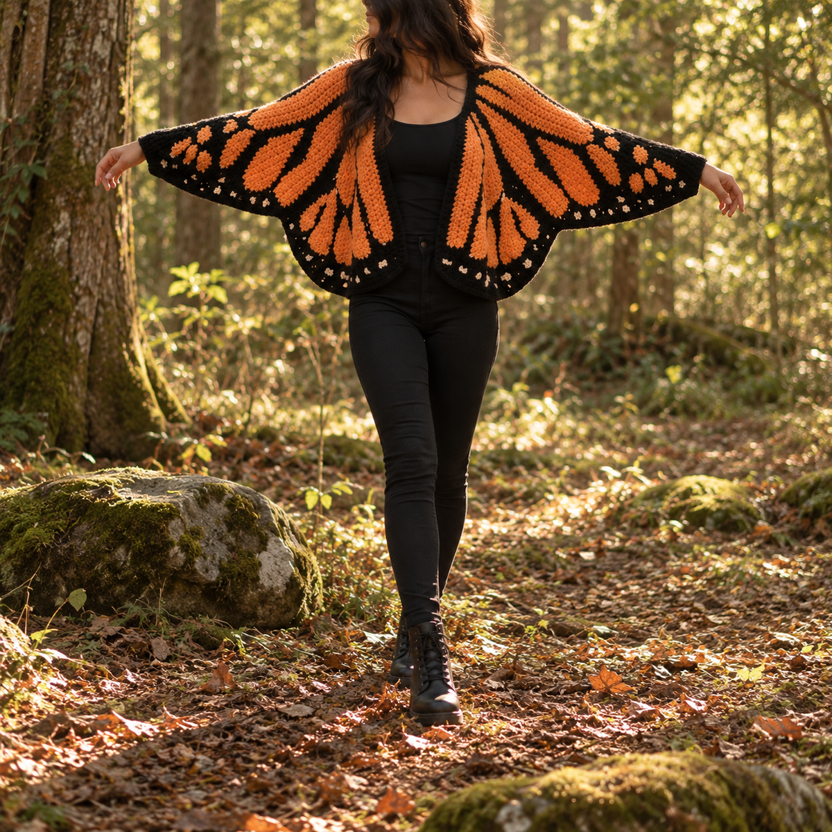 Cardigan Butterfly Sweater